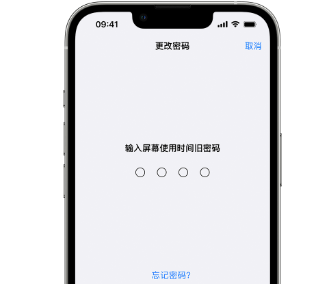 资阳iPhone屏幕维修分享iPhone屏幕使用时间密码忘记了怎么办 